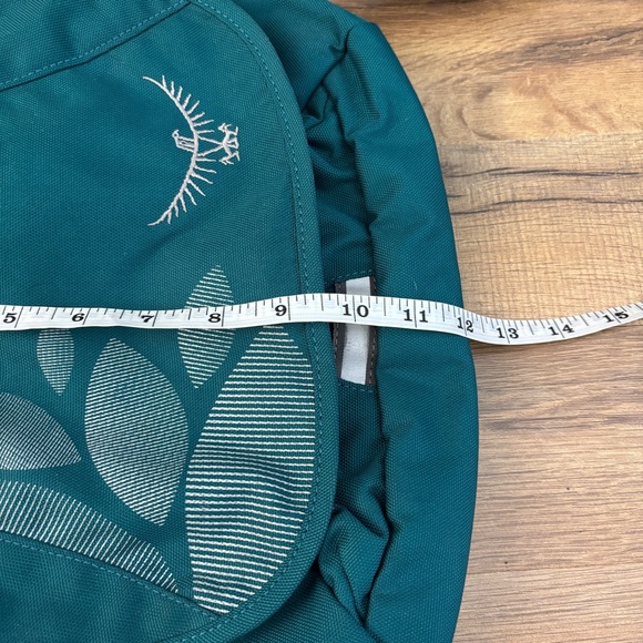Osprey Jill Courier Flap Messenger Teal Crossbody Bag Vintage Y2K 2000s - Picture 9 of 10